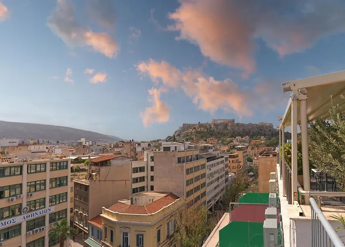 Top-Floor Athens Studio With Stunning Views Of The Parthenon