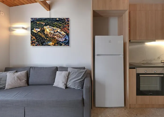 Top-Floor Athens Studio With Stunning Views Of The Parthenon